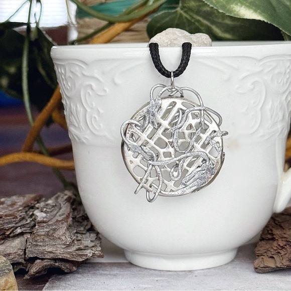 5 For $25💫Alternative Grunge Biker Silver Medallion Pendant Necklace - Picture 5 of 7